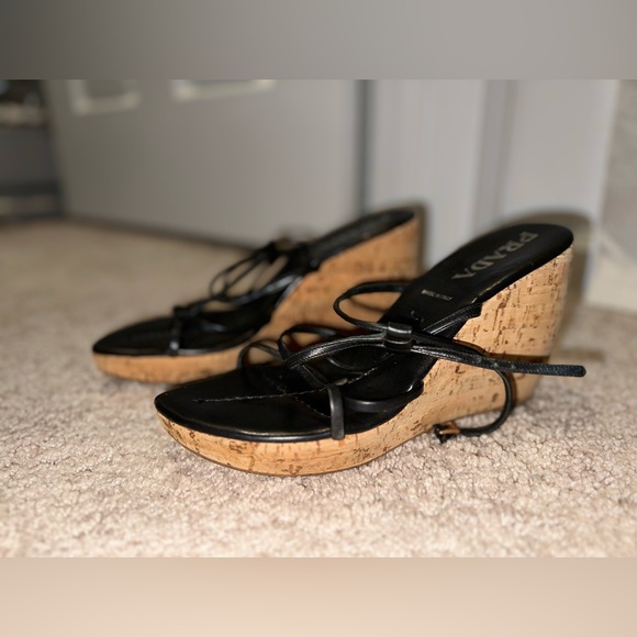 Prada Cork Wedges - Picture 5 of 10